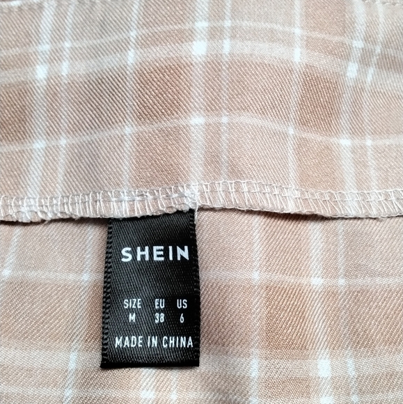 Plaid Butterscotch Mini Skirt Size M - Picture 3 of 3